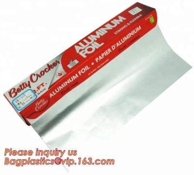 China Aluminium foil roll used for food packaging alloy 8011 and 1235,food wrapping household aluminum foil roll paper bagease for sale