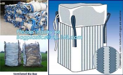 China 100% virgin polypropylene woven pp big bag/jumbo bags for sand/ore/stones/pellets/waste manufacturer, bagplastics, bagea for sale