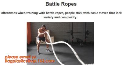 China Oftentimes when training with battle ropes, people stick with basic moves that lack variety and complexity for sale