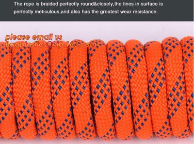 China 6mm accessory cord climbing rope nylon 66, high strength fire escape safety climbing rope for sale
