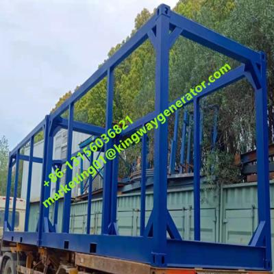 中国 主要な鉄骨構造20ftの輸送箱フレームの耐久次元 販売のため