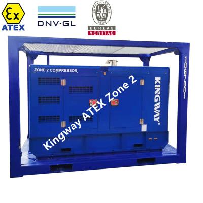 China Sullair ATEX certified Zone 2 Ex-Proof Air Compressor DNV standards lifting frame 186CFM 100 Psi for sale