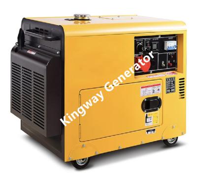 China Mobile Silent Portable Generator , 6KW Diesel Generator  Backup Power for sale
