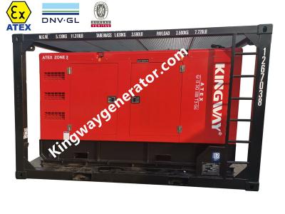 China IP55 Protection ATEX Zone 2 Equipment 100KVADiesel Generator Integrated Lifting Frame for sale