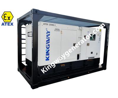 China Atex Zone 2 Explosion Proof Generator Set 20KVA with DNV Lifting Frame for sale