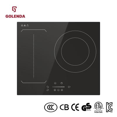 China Sleek Built In Electric Stove , 3 Zone Induction Cooktop For Hot Pot for sale