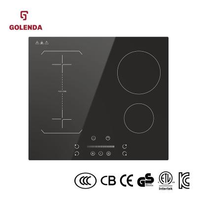 China Touch Control Built In Induction Stove 3 Burner 6100W CB Certified for sale