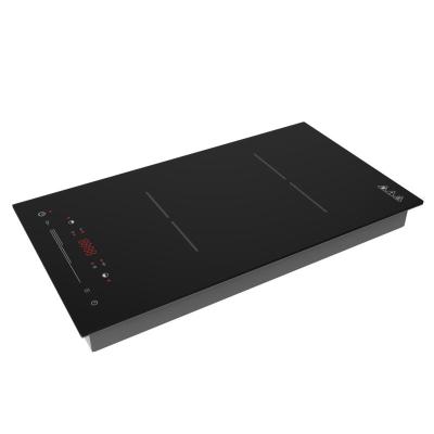 China Multi Zone Double Induction Hob Stable Touch Control 3500w Induction Cooktop for sale