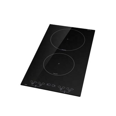 China Temperature Control Two Burner Induction Hob , Hidden 3000 Watt Induction Cooktop for sale