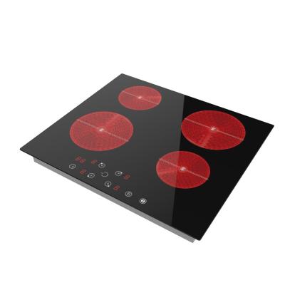 China Energy Efficient Electric Touch Control Ceramic Hob Stove 6000W  Four Burner for sale
