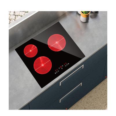 China Infrared Heating Touch Control Ceramic Hob Stove Low Radiation 3 Burner for sale