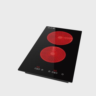 China Build In Touch Control Hob , 2 Ring Electric Induction Hob 3000W for sale