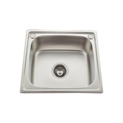 China Mini Sus 304 Stainless Steel Sink Countertop Single Bowl  With Drainer for sale
