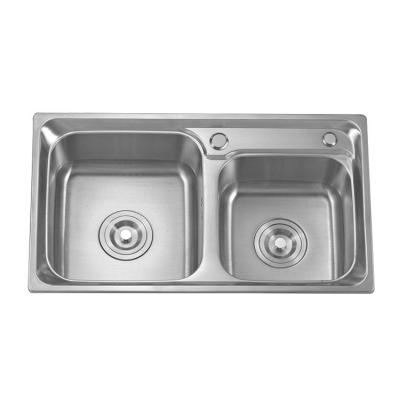 China Undermount 304 Stainless Steel Kitchen Sink Single Sink With Drainer for sale