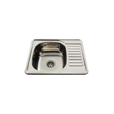 China Topmount 304 Stainless Steel Kitchen Sink Unit  Single Bowl Reversible Handmade for sale