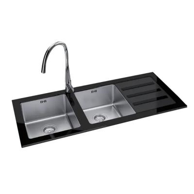 China Farmhouse Use Glass Stainless Steel Sink  Single Bowl   Square Undermount for sale