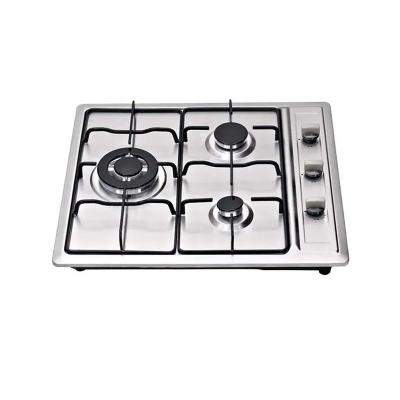 China 3 Burner Stainless Steel Built In Gas Cooktop Kitchen Appliance Gas Stove for sale