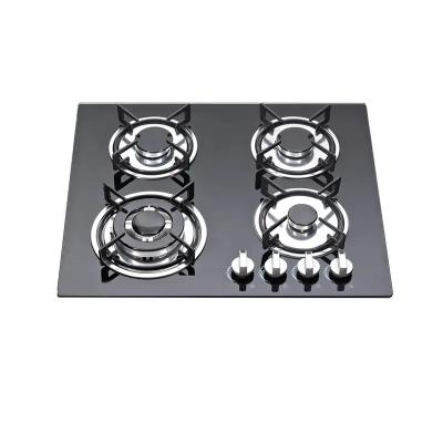 China Top Glass Kitchen Built In Gas Hob Smart Cooktop 4 Burner  For Household for sale