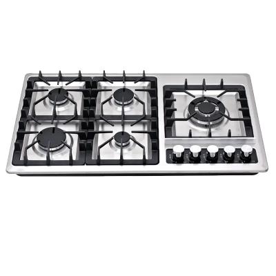 China Outdoor Stainless Steel Built In Gas Stove 5 Burner for sale