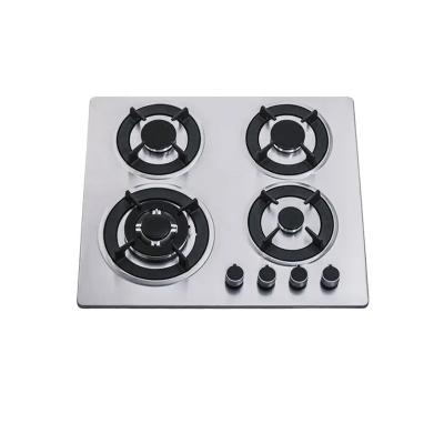 China Electronic Ignition 4 Burner Gas Hob Stove Stainless Steel for sale