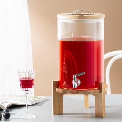 Buy Wholesale China 1 Gallon Borosilicate Heat Resistant Glass Water Tea  Jar Pitcher Jug With Handle And Cork Lid & Glass Pitcher With Cork at USD 2