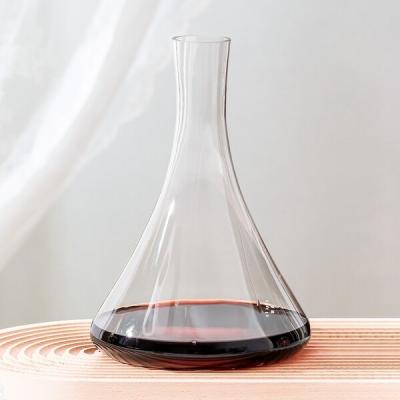 China Hand Blown Crystal Wine Decanter 1500ml 52oz Lead Free Glass Decanter for sale
