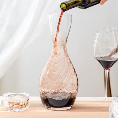 Chine 46 carafe en verre sans plomb de vin blanc de Crystal Wine Decanter 1300ml d'once à vendre