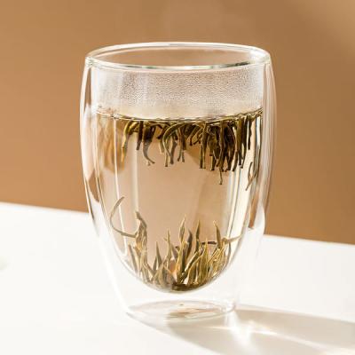 China Boca 12 vidrio de Borosilicate de cristal soplado de las tazas de café de consumición de la pared del doble de la onza 342ml en venta
