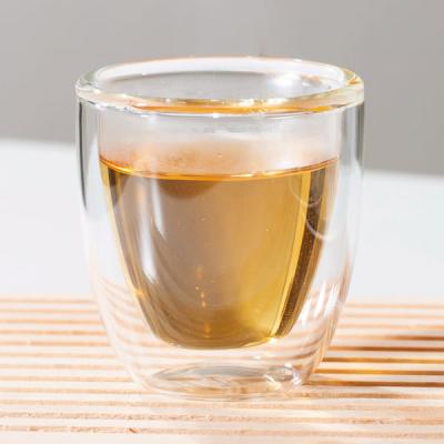 Китай 75ml изолировало двухстенные стекла эспрессо придает форму чашки 2,6 унции теплостойкий продается
