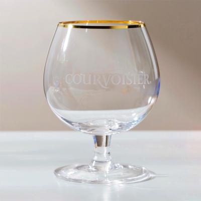 Китай 16 Ounces Hand Blown Glass Drinking Goblets Hammered Unusual Crystal Cognac Glasses продается