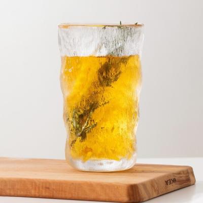 Chine Verres bas lourds de boule de boissons de glacier en verre irrégulier des tasses 320ml hauts à vendre
