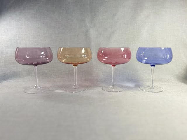 Colored Coupe Glasses | Champagne Coupe Glasses | Glassware Manufacturer & Wholesaler in China