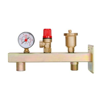 China DR-7101 Wholesale Prices Boiler Parts Brass Safety Valve With Manometer for sale
