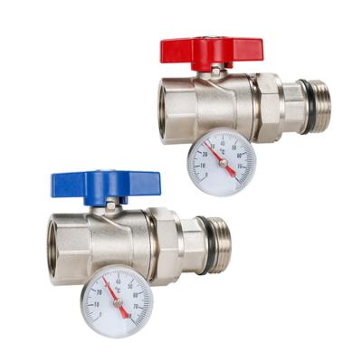 China Durable DR-3102 Brass Ball Valve for Hydronic Radiant Underfloor Floor Heating Manifold for sale
