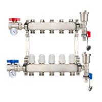 Quality Modern Design Underfloor Heating Water Manifold with Flow Meter and Super for sale