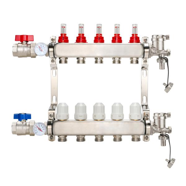 Quality DR-1201A Stainless Steel Ss Manifold Manifolds Perfect for Underfloor Radiant Heating for sale