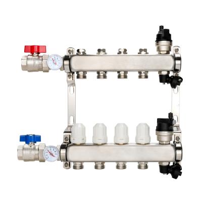 China DR-1237 Stainless Steel Manifold Water Collector for Radiant Floor Heating System for sale