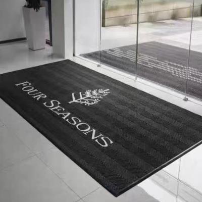China Polypropylene Commercial Carpet Entrance Mats 9MM Custom Logo for sale
