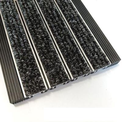 China Hotel Lobby Aluminum Entrance Mats Wear Resistance 18 Mm Depth for sale