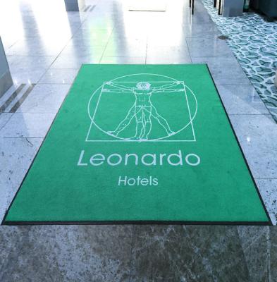 China ISO Personalised Rubber Door Mats Logo Entrance Matting 60x80 for sale
