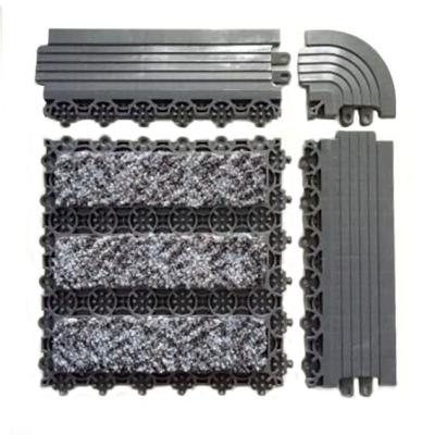 Chine Tapis modulaire de verrouillage sans couture de plancher d'entrée des tapis 11mm de PVC de bureau à vendre