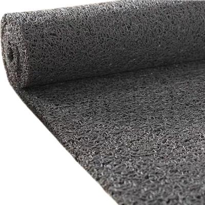 China 12MM Loop Cushion Door Mat Anti Slip PVC Floor Mat Vinyl Coil Carpet Roll Runner for sale