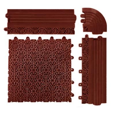 中国 200x200MM 1.6CM UV Resistant Anti Slip PVC Floor Mat For Wet Area 販売のため