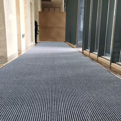 China Restaurant Commercial Entrance Carpet Rib Floor Mat 120x1800cm for sale
