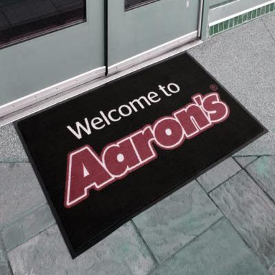 China PA6.6 Pile Nitrile Rubber Backed Entry Mats Personalised Logo Door Mats 600x900 for sale