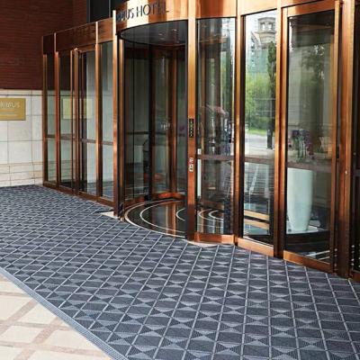 China Indoor Interlocking Plastic Floor Mats 150*150MM Restaurant Entrance Mats for sale