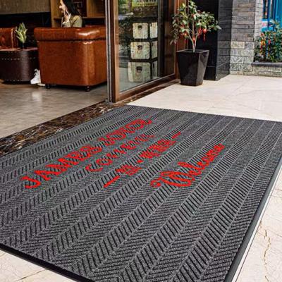 China 8MM Heavy Duty Entrance Mats Commercial Punch Needle Large Logo for sale