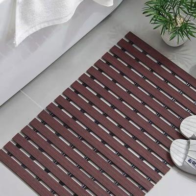 China Two Layers Brown Bathroom Anti Slip Floor Mat 9*10 for sale