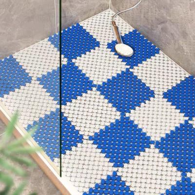 Китай Половой коврик 20CM Bathroom выскальзывания голубой белой комнаты сауны анти- продается