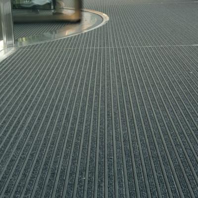 China 18MM Aluminum Entrance Mats Heavy Duty Outdoor Matting For Commercial Building for sale
